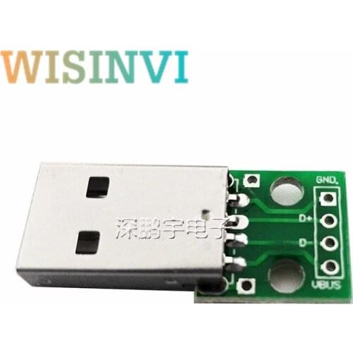 5pcs USB to DIP Adapter Converter 4 pin for 2.54mm PCB Board Power Supply DIY