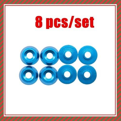 8pcs Alloy M2.5 screw washer gasket for WPL Henglong B14 B16 C14 C24 B24 B36 Ural JJRC Q60 Q61 Q62 Q63 Q64 4x4 and 6x6 Military