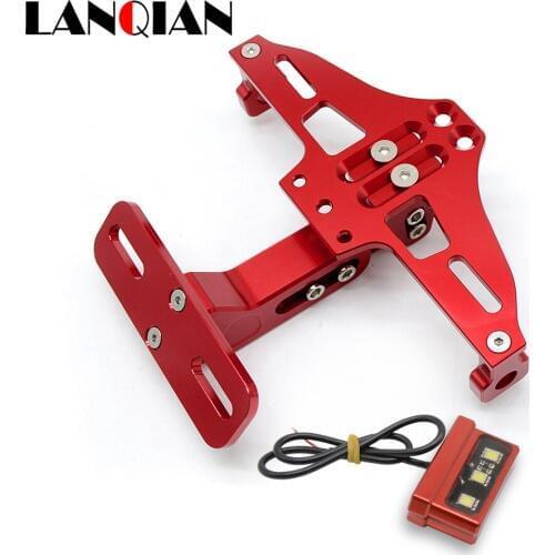 Motorcycle Accessories CNC Rear License Plate Mount Holder with LED Light For MOTO GUZZI CALIFORNIA Custom/Touring/Classic GRISO