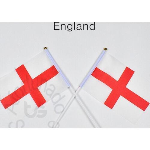 England 14*21cm flag Banner hand waving National flag Home Decoration flag banner