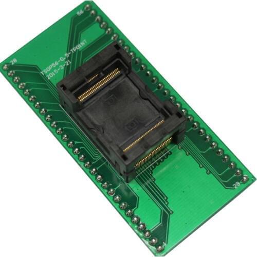 Free TSOP56 Programming Socket Pitch 0.5mm Chip Size 14x18mm Open Top IC Test Socket Flash Adapter