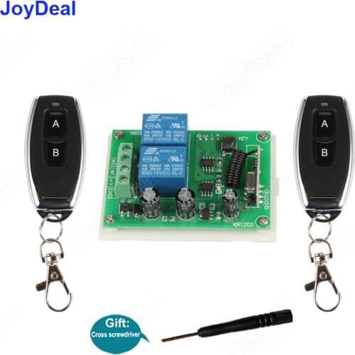 433Mhz Wireless Remote Control Switch DC 12V 2CH Relay Receiver Module & 433 Mhz RF Motor Controller Forward and Reverse Switch