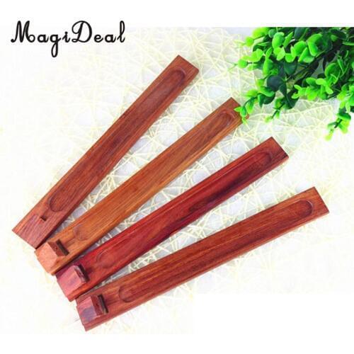 MagiDeal Wooden Incense Stick Burner Holder Handmade Joss Insence Stand Ash Catcher Incenser Stick Holder