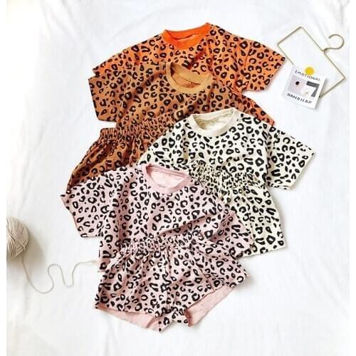 Childrens 2019 Summer New Products Korean Edition Fashion Yangqi Baby T-shirt Shorts Two Sets