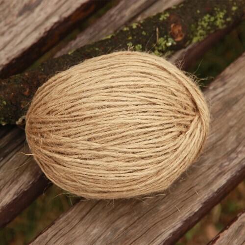 Jute Twine Natural Sisal Rope 2mm Rustic Tags Wrap Wedding Party Decoration Craft Burlap String Cord DIY Gift Packaging Supplies