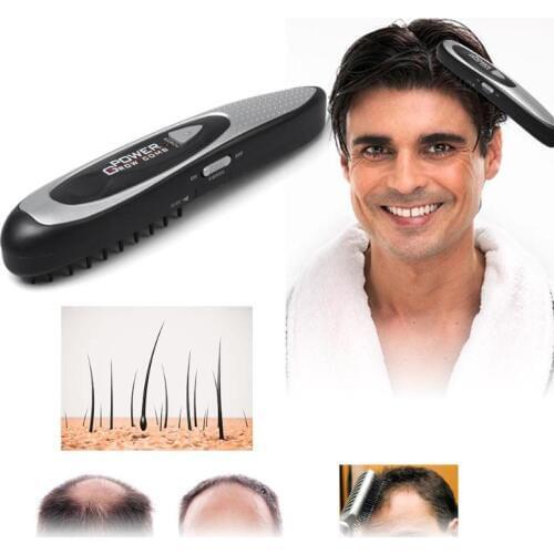 Electric LED Laser Hair Growth Comb Hair Brush Laser Hair Loss Stop Regrow Therapy Comb Ozone Infrared Scalp Massager