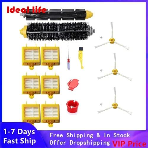 Filter Main Roller Brush Cleaning Side Brushes For IRobot Roomba 700 Series 760 770 780 790 Vacuum Cleaner Sweeper Replacement