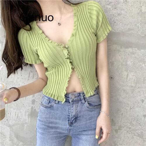 Genuo Women's Short Cardigans