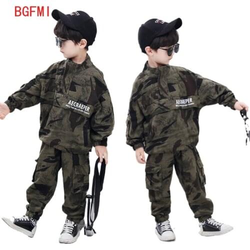 Big Boy Girls Clothes Camouflage Suit for Kid Casual Clothing Sport Suit Military Uniform Childrens PUBG Sets Set Boys 2pcs Set