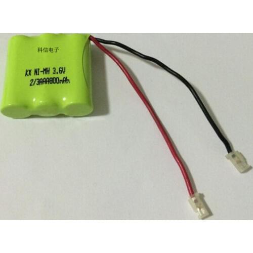 MasterFire 4pcs/lot New Ni-MH 2/3AAA 3.6V 800mAh 2/3 AAA Ni-MH Rechargeable Battery Pack With Plugs For Cordless Phone