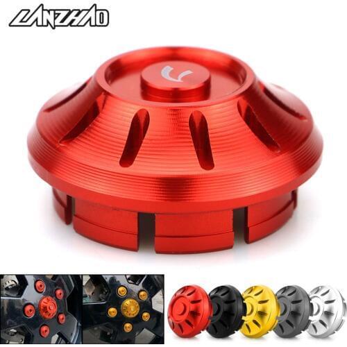 Motorcycle Hubcaps Wheel Side Covers CNC Aluminum Accessories for Piaggio Vespa GTS GTV Sprint Primavera LX S 150 250 300