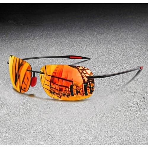 Men Rimless Sunglasses Driving Shades Outdoor Sport Fishing Sun Glasses Ultralight Frame Photochrome Sonnenbrille UV400