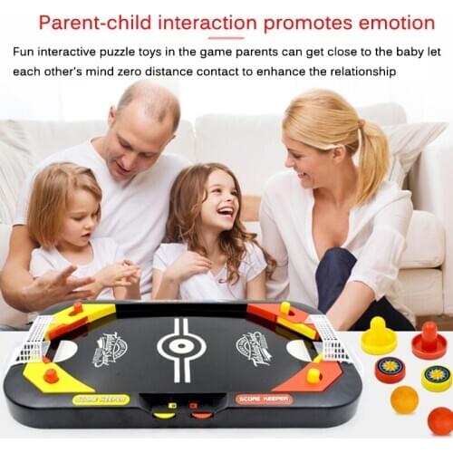 Desktop Battle 2 In 1 Ice Hockey Game Leisure Mini Hockey Table Children Kids Early Educational Interactive Toys Board Game