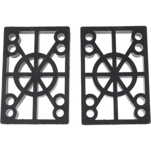 NEW-2Pcs Hard Plastic Skateboard Risers 12mm Longboard Shock Pads Land Surfing Skateboard Accessories