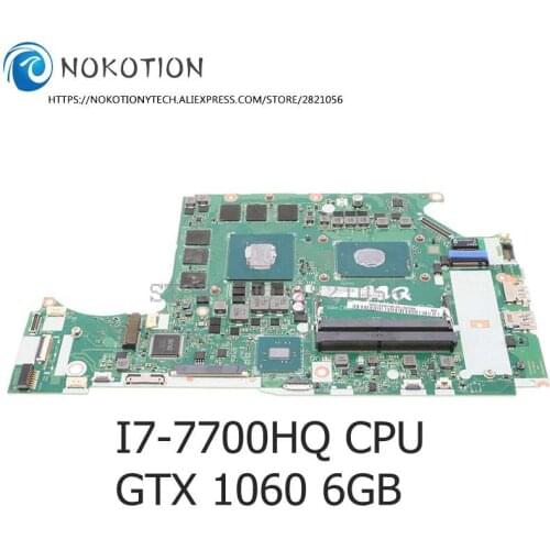 NOKOTION C5PRH LA-E921P NBQ2B11001 NB.Q2B11.001 For ACER Predator Helios 300 G3-571 Motherboard SR32Q I7-7700HQ CPU GTX 1060 6G