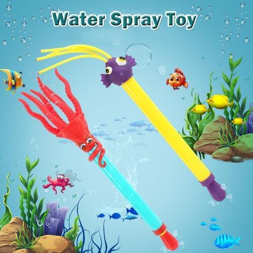 Novelty Outdoor Water Guns Octopus Clownfish Water Spray Toys Sprinkler Squirt Gun Beach Toys For Children Summer Swimming Games