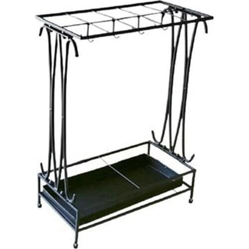 Umbrella Stand with Detachable Drip Tray Hook, Metal Umbrella Stand, Suitable for Home Office Entrance (Black)