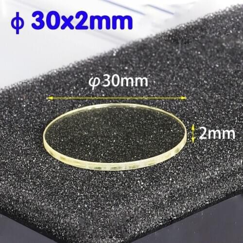 Yellow Glass Spectrum Absorption Glass Customizable Colored Optical Glass Filter Diameter 30mm