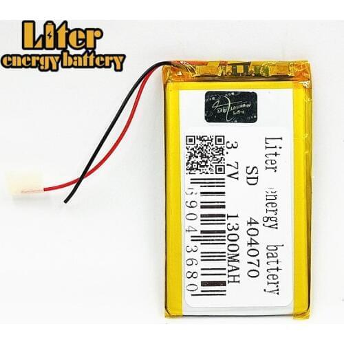 Polymer battery 1300 mah 3.7V 404070 smart home MP3 speakers Li-ion battery for dvr,GPS,mp3,mp4,MID PDA Power Bank,E-book