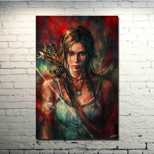Tomb Raider Lara Croft Game Art Silk Poster Print 13x20 24x36 Inches picture For Living Room Decor 02-07