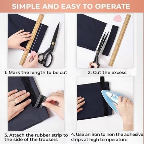 New Pants Shorten Self Adhesive Paste Iron-On Hem Clothing Tape for Suit Pants Jeans Trousers Double Sided Tape for Clothing