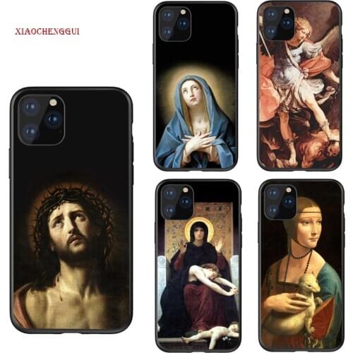 Religious painting art For iPhone SE2020 6 6s 7 8 Plus X XR XS 11 12 mini Pro max phone case cover soft silicone shell