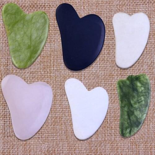 Quartz Face Massage Scraper Crystal Stone Jade Full Body Massager Face Scraper 1 Pc