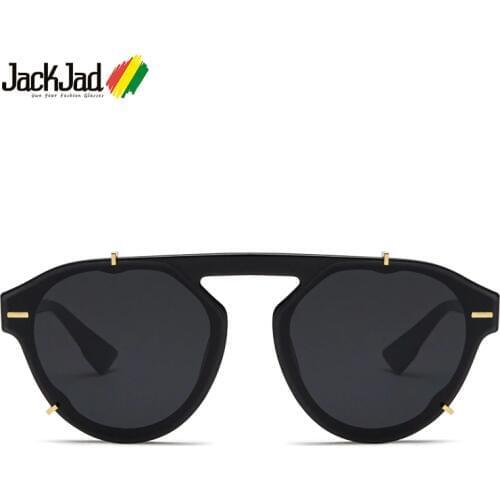 JackJad 2020 Fashion Modern Cool Rivets Decoration Style Sunglasses Men Women UV400 Brand Design Sun Glasses Oculos De Sol 33141