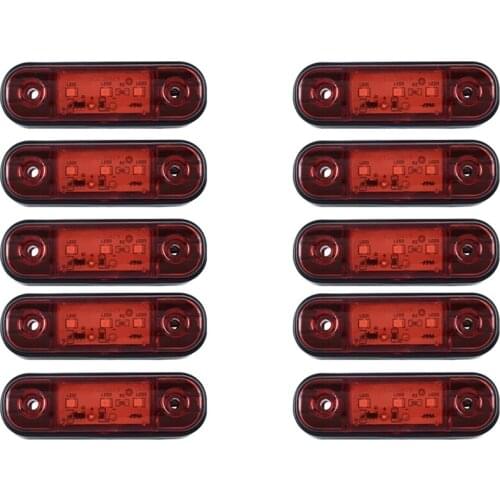 LED Side Marker Indicator Light Trailer Truck Car Lorry 10PCS