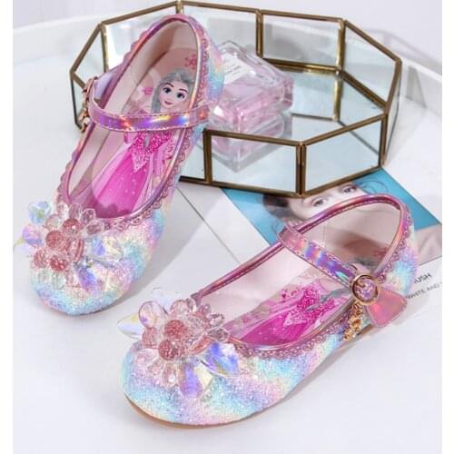 Disney childrens princess party shoes summer new girls sandals baby childrens shoes little girl crystal shoes