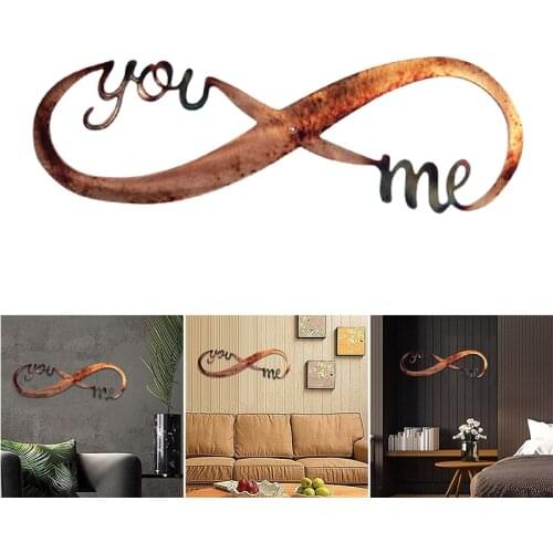 You and Me Wall Decoration Metal Craft Lover Birthday Graduation Gift Wall Hanging Wrought Iron NW