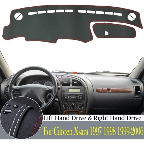 High-quality leather instrument panel protection pad and light-proof pad for Citroen Xsara 1997-2006 car styling accessories