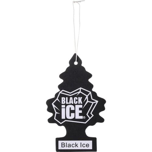 Car Rear View Mirror Little Tree Shape New Car Air Freshener Little Trees for Car Black Ice Interior Decoration Accessories