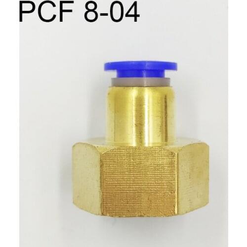 10Pcs Pneumatic Female Straight Air Fittings 8mm Tube Push In 1/2" Quick Connector PCF 8-04