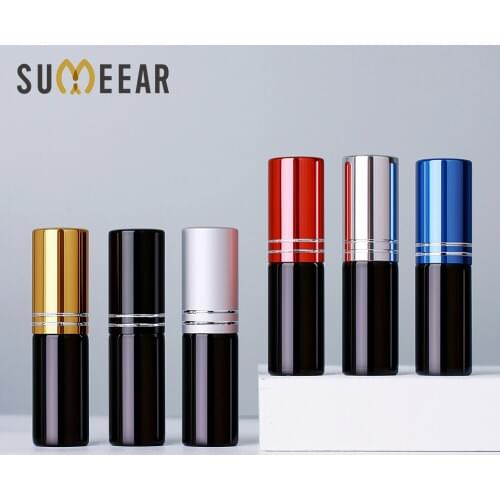 100 PCS/Lot 5ML Black Atomizer Spray Bottles Mini Perfume Bottle with Colorful Nozzle Perfume Atomizer Sample