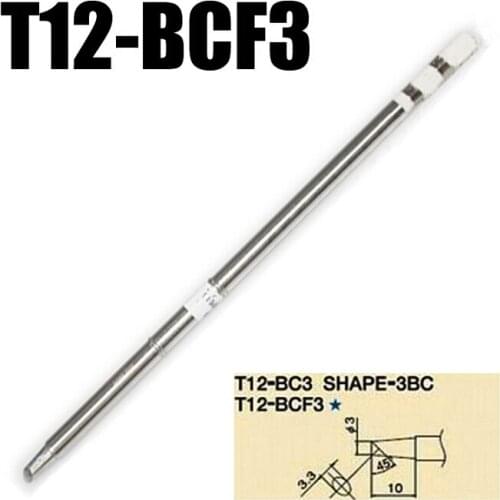 2pcs/lot lead-free soldering iron tip T12-BCF3 for HAKKO FX-951 FX-952 FX-950 soldering iron free shipping