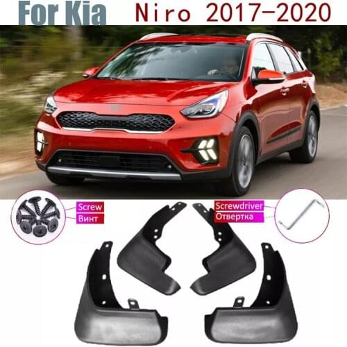 Fender 4 PCS Front Rear Mud Guard Flap Splash Flaps Mudguards Accessories Car Mudflaps For Kia Niro 2020 DE 2019 2018