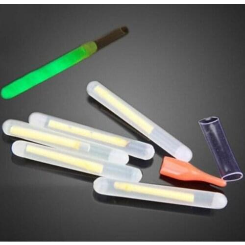 50pcs Fishing Night Fluorescent Light Float Glow Stick Lightstick 4.5*37mm