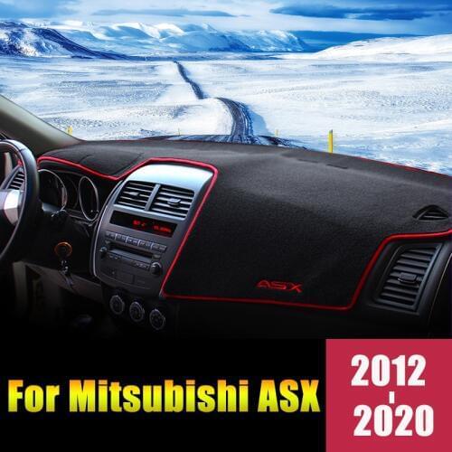 For Mitsubishi ASX 2012 2013 2014 2015 2016 2017 2018 2019 2020 LHD Car Dashboard Cover Mat Avoid Light Pad Anti-UV Accessories