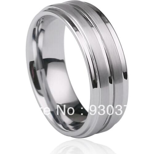 Free shipping customize tungsten Jewelry wedding bands for man