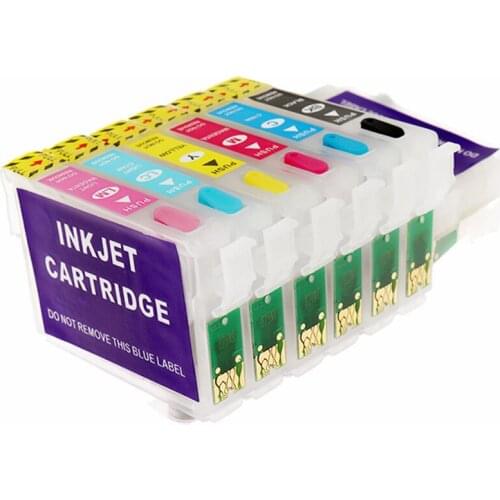 INK T0821N T082N For Epson T0821 Printer Cartridge for Epson R270 R390 RX590 TX700W TX800W T50 TX720 TX700 TX800 RX610 Printer