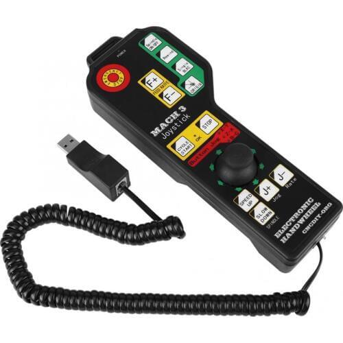 CNC Controller 6- CNC engraving machine Manual control, 1212 mm buttons USB connection 6- control for Mach3 system