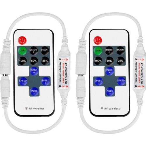 DC5V-24V 11Key RF Wireless Led Remote Controller Led Dimmer Control For Single Color Light Strip 5050/3528/5630/3014
