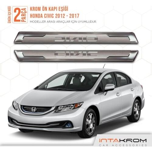 For Honda Civic Front Door Sill 1 Suit 2 Piece Full Compatible Quality Car Accessory