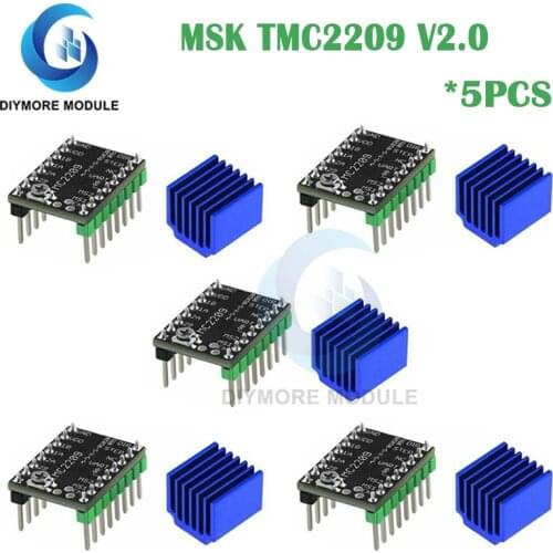 5pcs MKS TMC2209 2209 Stepper Motor Driver StepStick 3d printer parts 2.5A UART ultra silent For SGen_L Gen_L Robin Nano