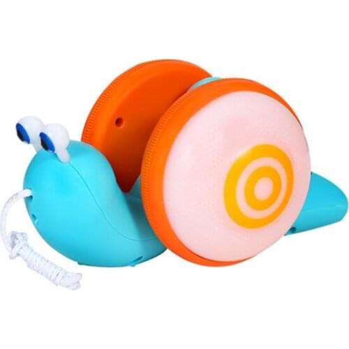 Snail Push Pull Toy Encourage Babies and Toddlers to Walk High-quality ABS with Lights&Music Improve Dexterity