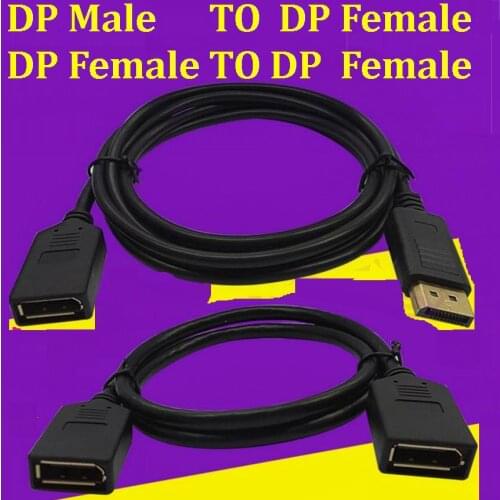 6FT 1.8m DisplayPort DP TO DP Converter CABLE DisplayPort Male To DP Female Extended Cable Wire Adapter *100pcs/lot