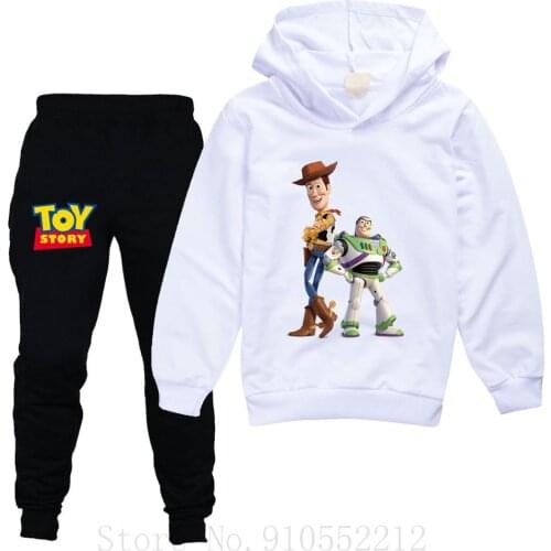 Disney Toy Story 4 Boys Clothing Sets Children Fashion Hoodies and Pants Set Kids Clothes Spring Autumn Sports Suit Tracksuit