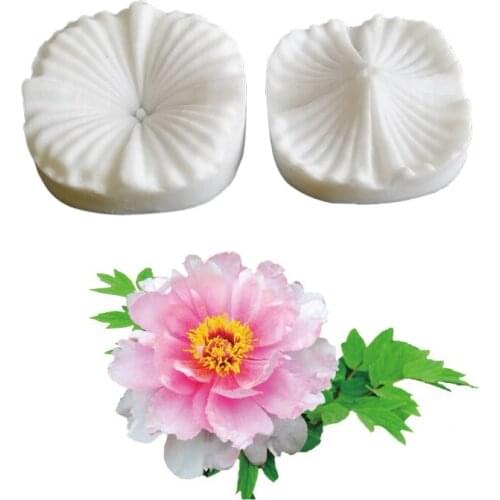 Mini Peony Mould and Veiner Silicone Mold Fondant Mould Cake Decorating Tools Chocolate Mold,Sugarcraft,Kitchen Gadgets M2013
