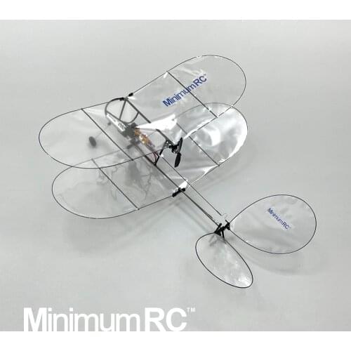 Minimum RC Shrimp V2 Bi-Plane Airplane Glider Freeshipping
